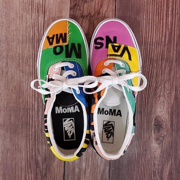 Vans MoMA Womens 6.5 Mens 5 Museum Of Modern Art Embroidered Shoes Sneakers - Picture 6 of 14